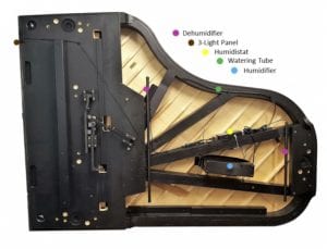 Dampp Chaser for grand piano