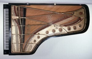 Photo of Steinway piano used by Paderewski on his 1892-93 tour.