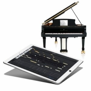Photo of Spirio piano and Ipad