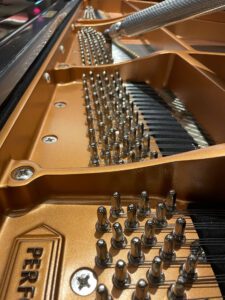 Photo of piano strings