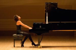 Steinway Artist Yuja Wang playing a Model D concert grand