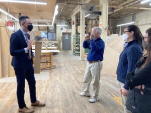 Fitchburg committee on Steinway factory tour