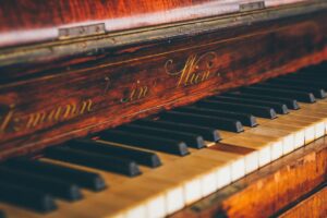 chipped piano keyboard