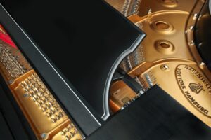 Grand piano's exterior finish